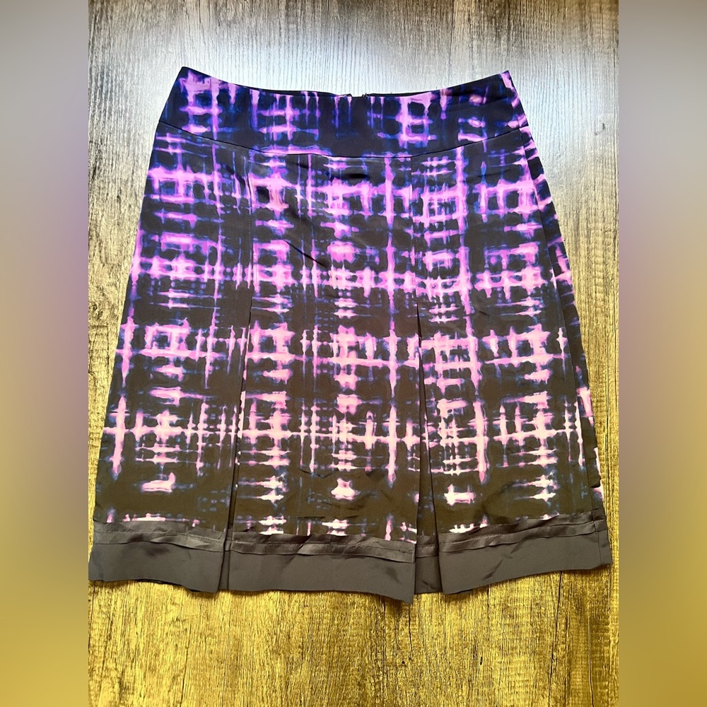 Simply Vera Vera Wang Vibrant Purple and Black Pencil Skirt